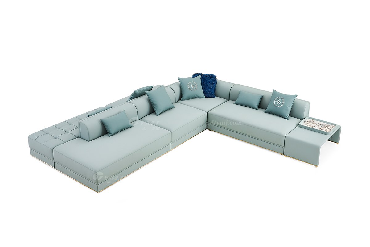 意式輕奢家具高端別墅會(huì)所家用時(shí)尚舒適大氣豪宅超大戶(hù)型組合沙發(fā)FB130-1
