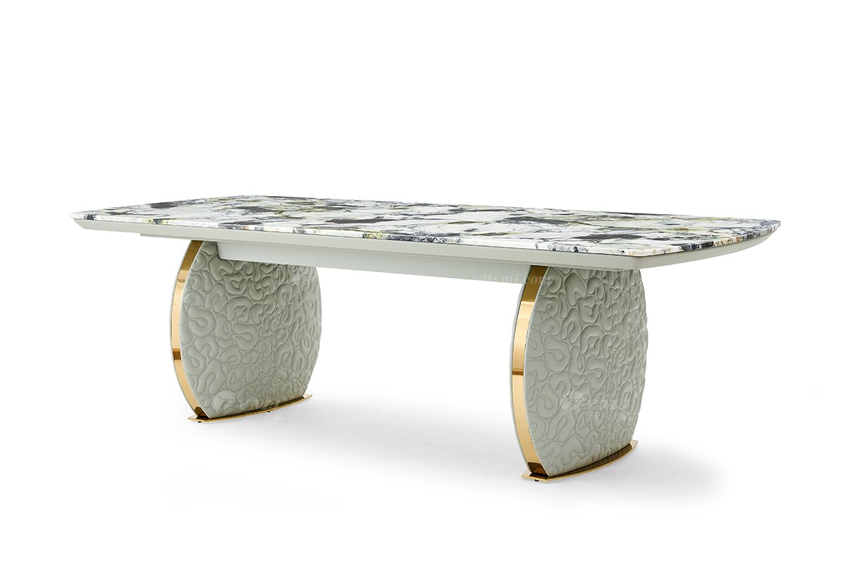 意式輕奢家具高端別墅會(huì)所大宅家用時(shí)尚奢華大理石2.2米長餐臺(tái)FB135D25CXL（1）