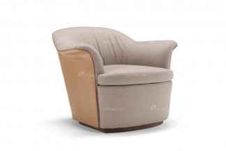 意式雅奢風(fēng)格家具高端別墅會(huì)所家具時(shí)尚布藝單位沙發(fā)休閑椅