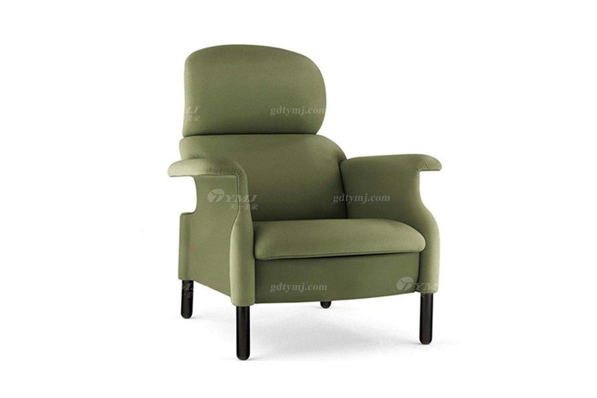 意式雅奢風(fēng)格家具高端別墅會(huì)所家具時(shí)尚舒適布藝休閑椅