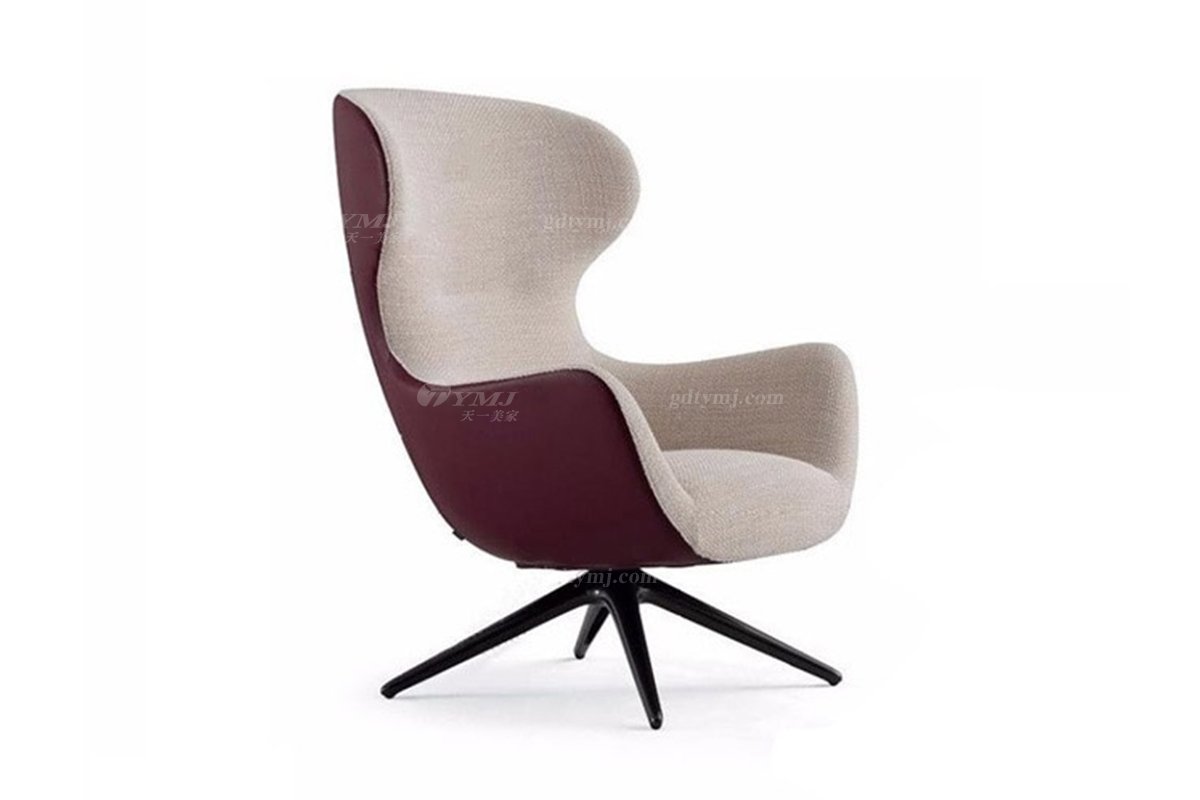 意式雅奢風(fēng)格家具高端別墅會(huì)所家具簡(jiǎn)約舒適布藝休閑椅