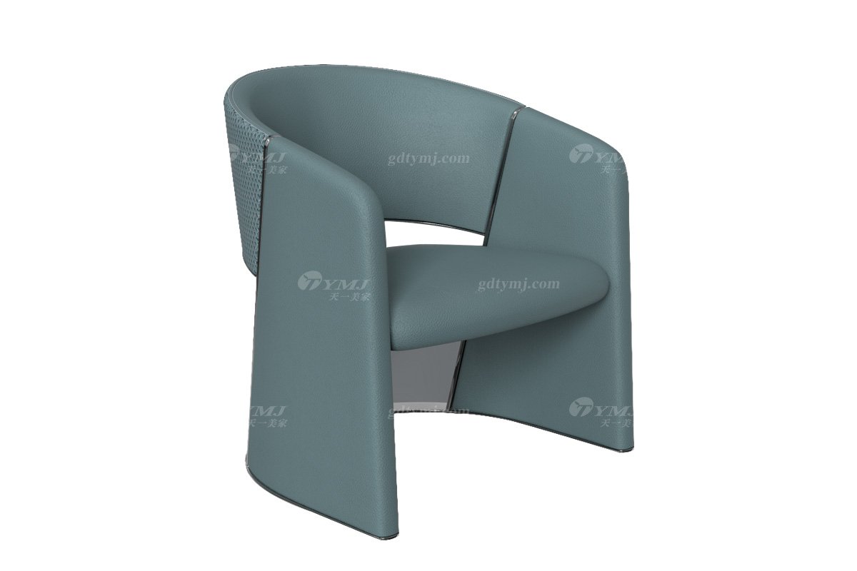 意式雅奢風(fēng)格家具高端別墅會(huì)所家具簡(jiǎn)約時(shí)尚綠色真皮休閑椅