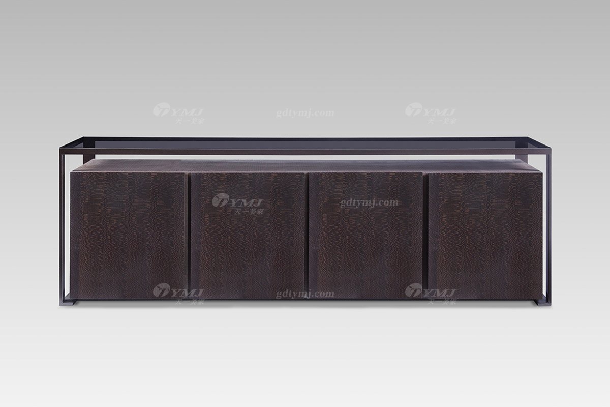 意式雅奢風(fēng)格家具高端別墅會(huì)所家具簡約家用實(shí)木電視柜LH2810電視柜