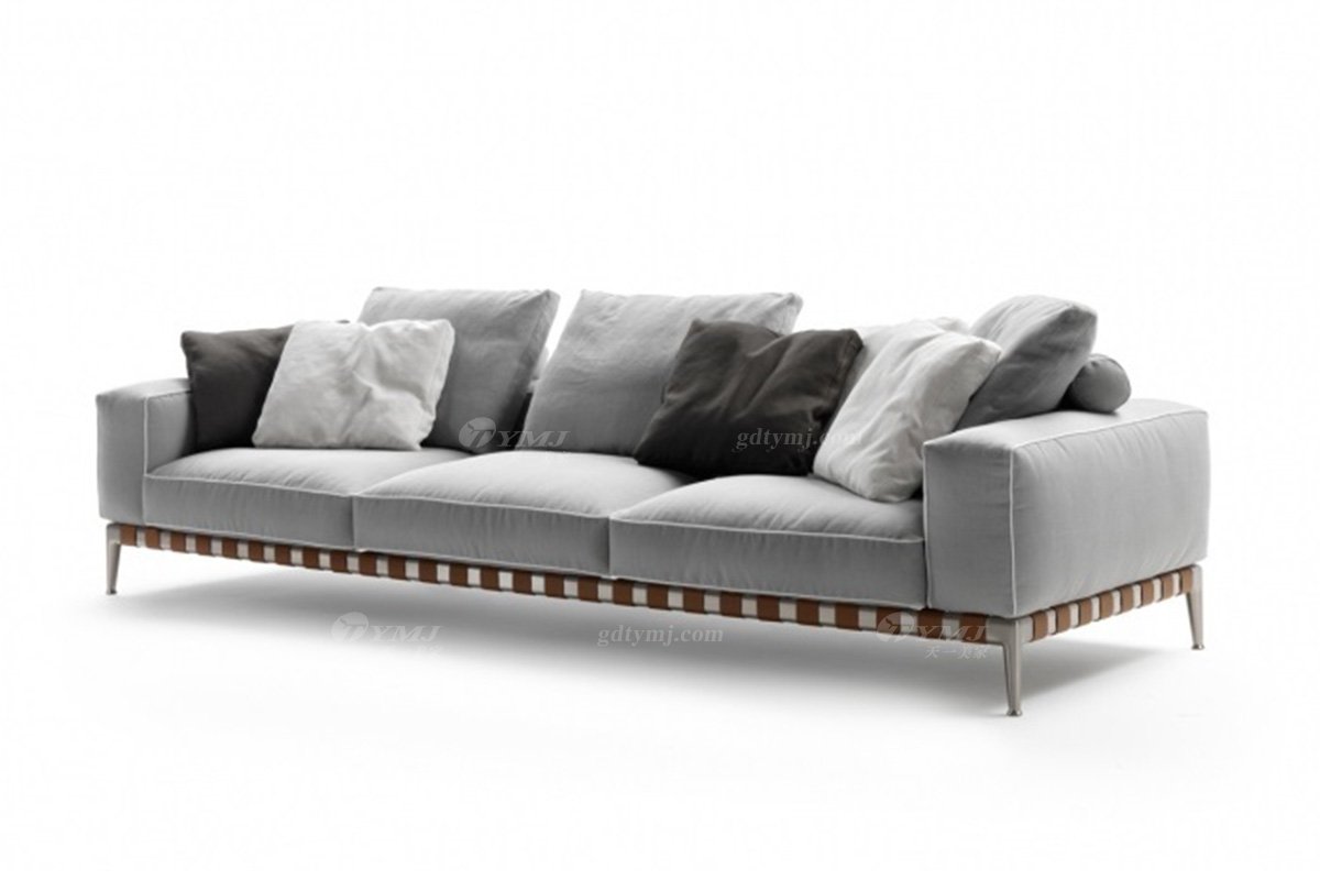 意式雅奢風(fēng)格家具高端別墅會(huì)所家具時(shí)尚舒適家用三位沙發(fā)LS2203沙發(fā)1