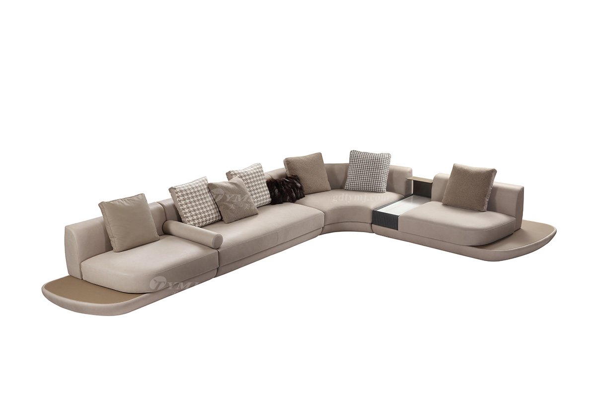 意式雅奢風(fēng)格家具高端別墅會(huì)所家具時(shí)尚舒適豪宅轉(zhuǎn)角沙發(fā)LS2207沙發(fā)1