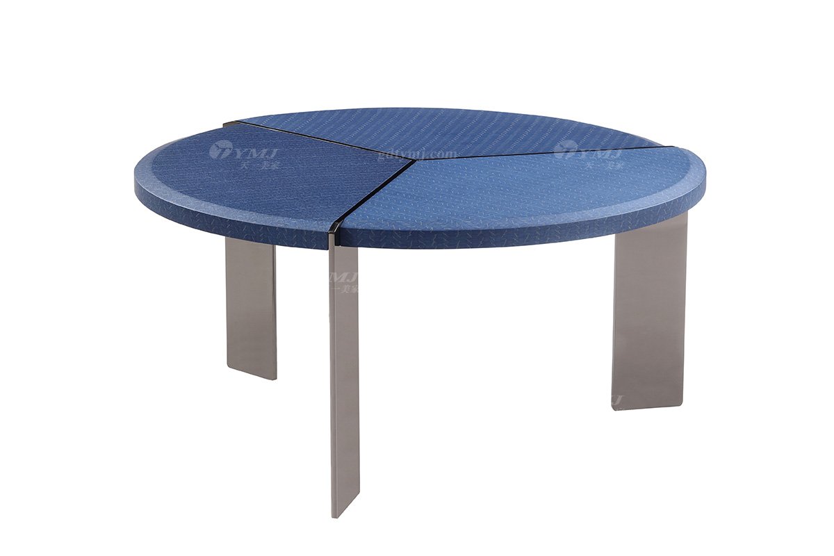  意式雅奢風(fēng)格家具高端別墅會所家具簡約實木+不銹鋼茶幾