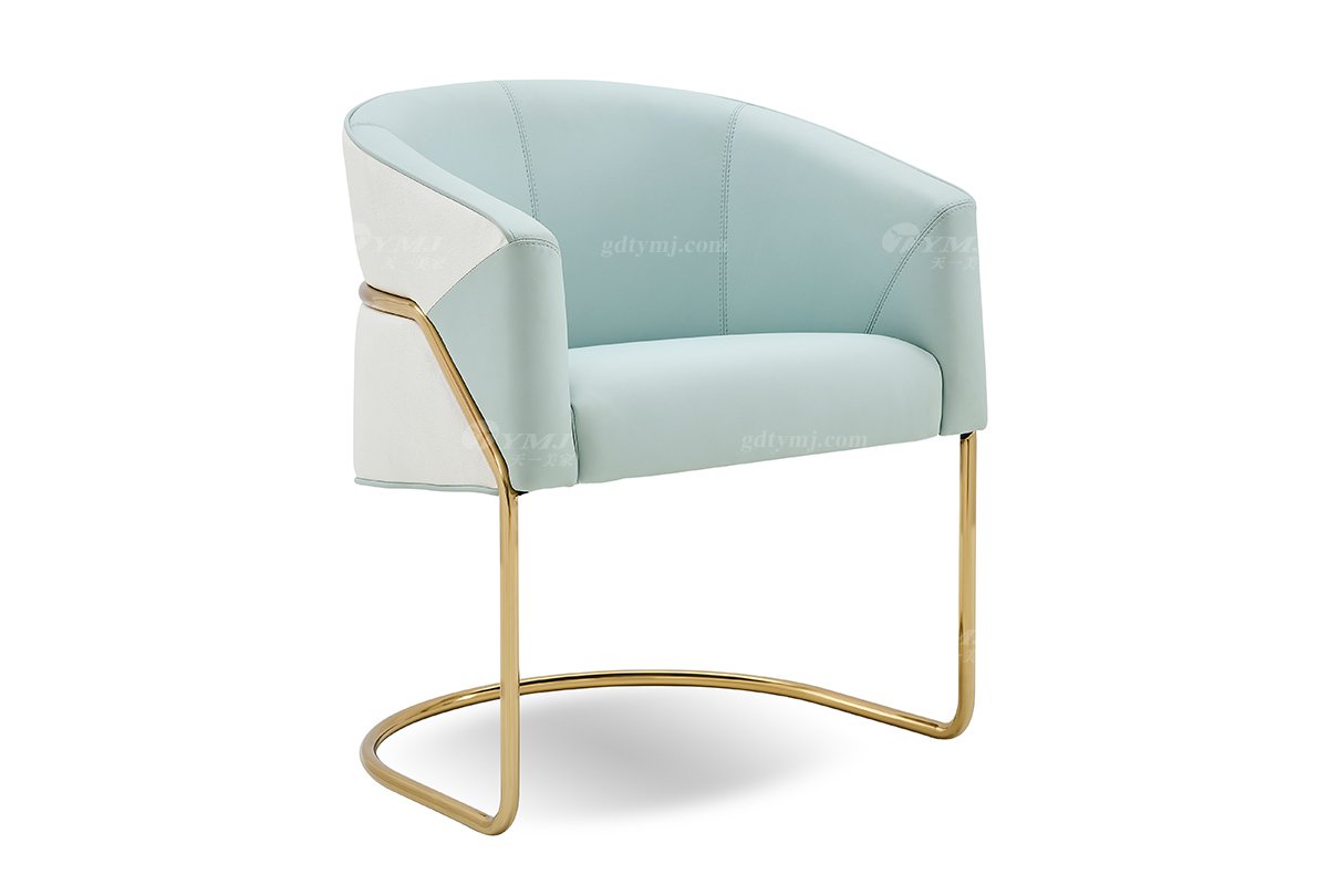 意式輕奢家具高端別墅會所大宅家用時(shí)尚奢華鈦金餐椅餐椅1