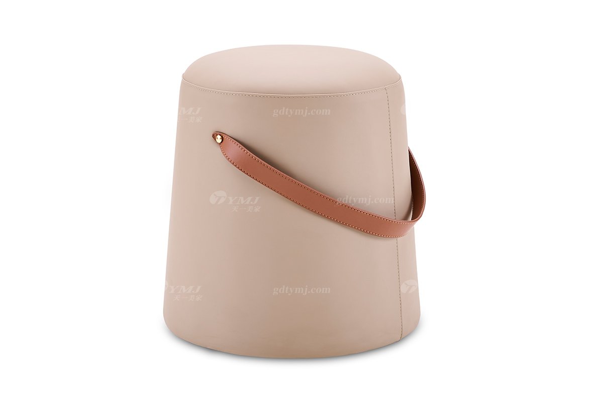 意式輕奢家具高端別墅會(huì)所豪宅家用時(shí)尚奢華米黃色腳踏